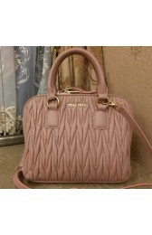 miu miu Matelasse Original Leather Tote Bags RN0097 Pink VS05207