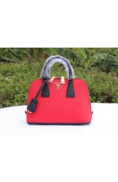 Prada Saffiano Leather Two Handle Bag BL0838P Red VS09402