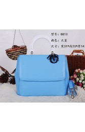 Replica Be Dior Flap Top Handle Bag CD8813 SkyBlue VS00491