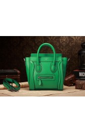 Replica Celine Nao Luggage 3309 in Green Clemence Leather VS07357