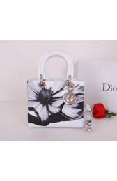 Replica Christian Dior Alstroemeria Flower Lady Dior Bag CD6088 White VS06307