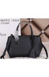 Replica Dior ADDICT Bag Two-Tone Calfskin Leather D8800 Black VS04266
