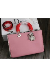 Replica Dior Diorissimo Bag Snake Leather D99014 Pink VS02582