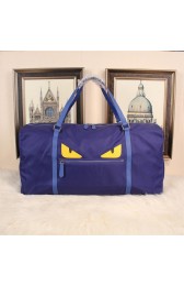 Replica Fendi Bag Bugs Travelling Bag Nylon Fabric FD992123 Blue VS08944