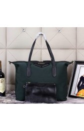 Replica Givenchy Large Shopper Bag Canvas G33644 Green VS01269
