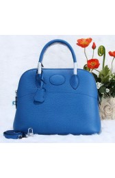 Replica Hermes Bolide 31CM Calfskin Leather Tote Bag H509083 Blue VS06000