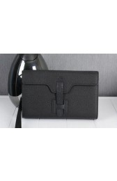Replica Hermes Jige Clutch Bag Calfskin Leather HQ8059 Black VS05862