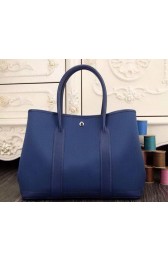 Replica High Quality Hermes Garden Party 36cm 30cm Tote Bag Canvas Blue VS07323