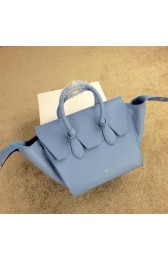 AAA Celine Tie Nano Top Handle Bag Smooth Leather 98313 SkyBlue VS05489
