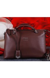 AAA Fendi By The Way Bag with Tail Calfskin Leather FD2353 Brown VS06007