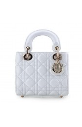 AAA Lady Dior Bag Nano Bag White Original Leather D44552 Gold VS02337