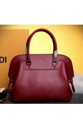 AAAAA Fendi Adele mini Tote Bags Pebbled Leather 8BHN246 Red VS06630