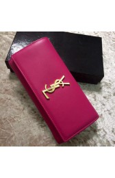 AAAAA Imitation Yves Saint Laurent Flap Wallet Y30180 Rose VS09219