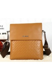 Best Quality Imitation Prada Calfskin Leather Messenger Bag P88081 Wheat VS08586
