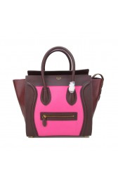 Celine Luggage Mini Bag Original Leather CL88022 Rosy&Wine VS05109