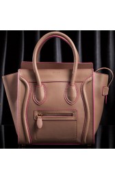 Celine Luggage Mini Tote Bag Original Leather CLS3308 Light Pink VS05349