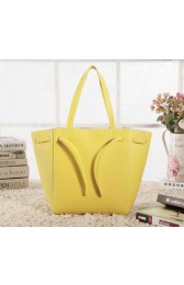 Celine Medium Cabas Phantom Bag Smooth Leather C3348 Yellow VS03311