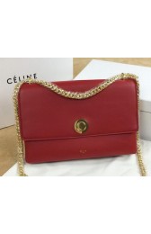 Celine Pocket Flap Bag Original Leather C96556 Burgundy VS08830