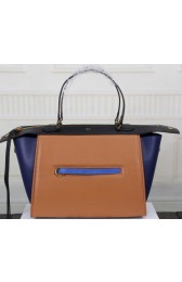 Celine Ring Bag Smooth Calfskin Leather 176203 Wheat&Royal&Black VS04187