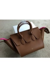 Celine Tie Nano Top Handle Bag Smooth Leather 98313 Wheat VS05708