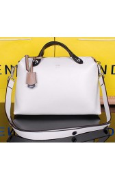 Cheap Fendi By The Way Tote Bag Calfskin Leather FD2351 White VS09636