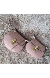 Chloe Drew Calf Leather Shoulder Bag Pink 151050 VS02569
