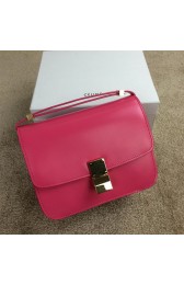 Copy Celine Classic Box Small Flap Bag Smooth Leather C11042 Rose VS05909
