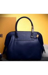 Copy Fendi Adele mini Tote Bags Pebbled Leather 8BHN246 Royal VS02892