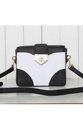 Designer Copy Prada Saffiano Leather Flap Bag BN5045 Black VS07056