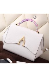 Designer Hermes Stirrup Top Handle Bag H30560 White VS04474