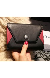 Dior ADDICT RENDEZ-VOUS Wallet M4016 Black&Red VS06948