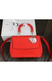 Dior Be Dior Flap Bag Nappa Leather CD99018L Red VS02476