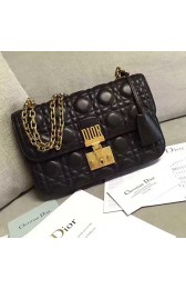 Dior Dioraddict Flap Bag In Black Cannage Lambskin D240601 VS01066
