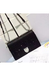 Dior Diorama studded Bag Black Cafskin 311020 VS02882
