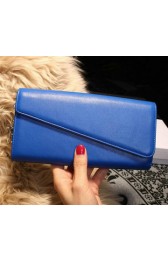 Dior Diorissimo rencontre Wallet Smooth Calfskin M2202 Blue VS00959