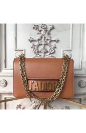 Dior J'adior Flap Bag with Chain in Brown Calfskin D240603 VS05103