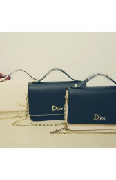 Dior Litchi Leather Flap Shoulder Bag D8219 VS01343