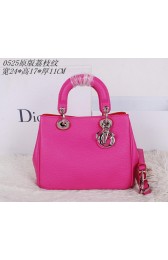 Dior mini Diorissimo Bag Grainy Leather CD0525 Rosy VS09157