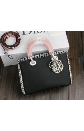 Dior mini Diorissimo Bag Snake Leather D99013 Black VS05901