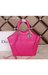 Dior Panarea Sheepskin Leather Tote Bag CD5180 Rosy VS00616