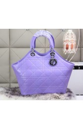 Dior Panarea Sheepskin Leather Tote Bag CD6618 Lavender VS04425