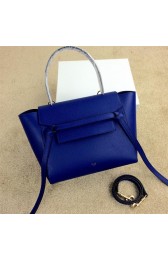 Fake Celine mini Belt Bag Original Grainy Leather C98311 Royal VS06052