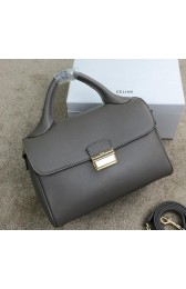 Fake Celine Small Top Handle Bag Original Leather C20135S Grey VS04847