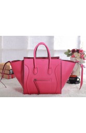 Fake Copy Celine Luggage Phantom Square Tote Bag 3341 in Pink Clemence Leather VS06501