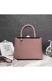 Fendi 2Jours Calf Leather Petite Tote Bag Pink FB1754 VS07344