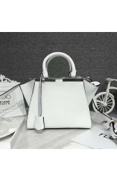 Fendi 3Jours Tote Bag White Original Leather F280501 VS06639