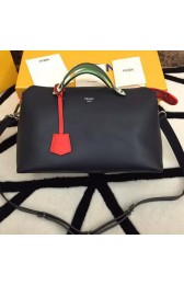 Fendi BY THE WAY Bag Calfskin Leather F55208 Black&Green&Orange VS05398