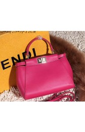 Fendi Peekaboo Bag Smooth Leather FD6035 Rose VS09701