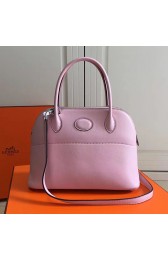 Hermes Bolide 27 Bag in Pink Swift Leather HB2701 VS02913