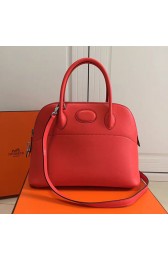Hermes Bolide 31 Bag in Red Swift Leather HB3101 VS03094